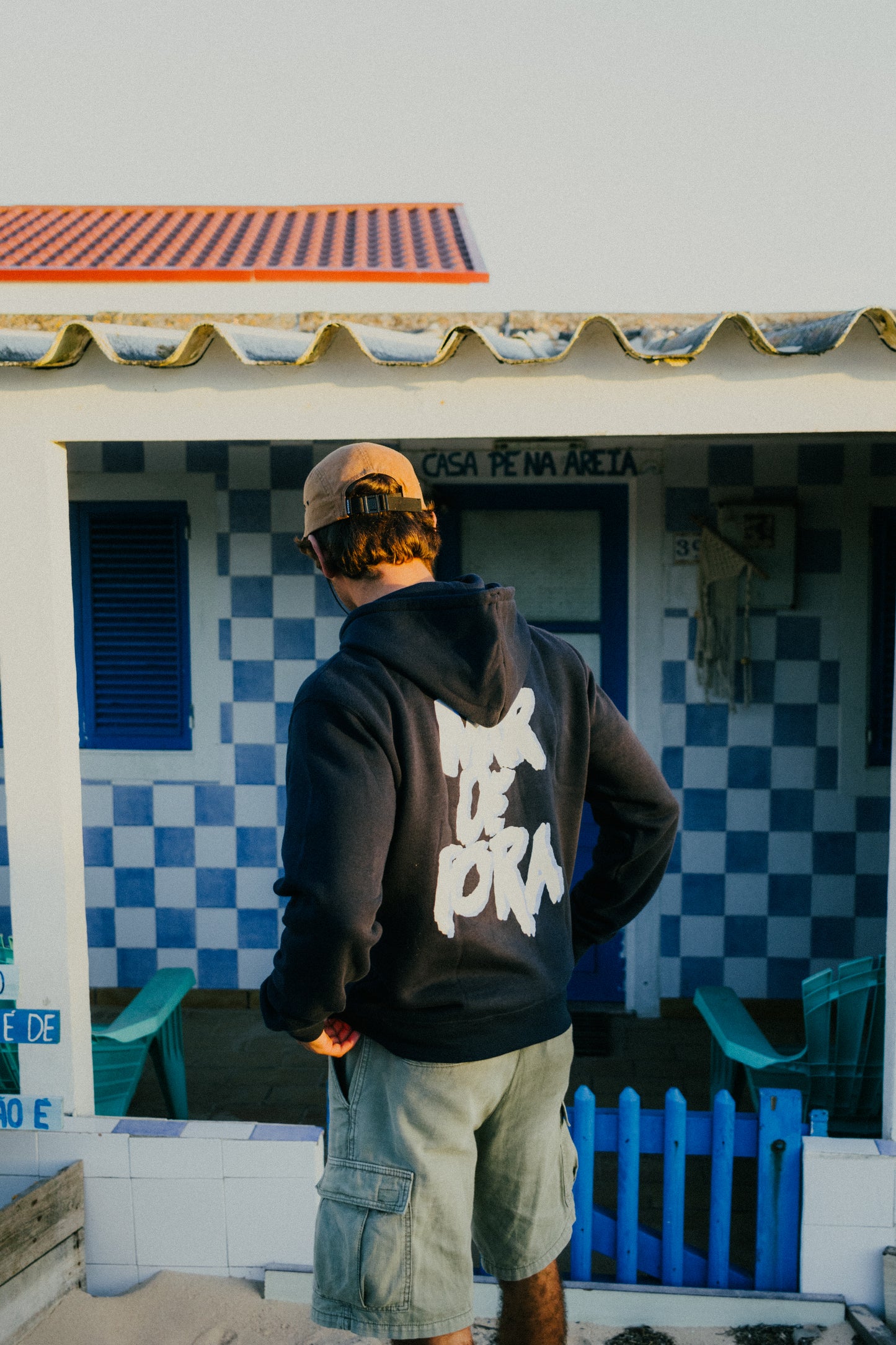Sweatshirt Mar De Fora Classic Logo Azul Navy